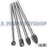 BURR SET 150MM  LONG 4 PIECE 1/4 SHANK