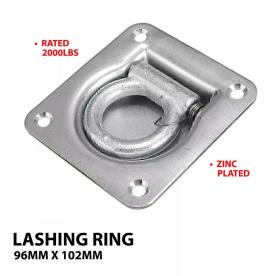 LASHING RING 1850KG ZINC PLATED