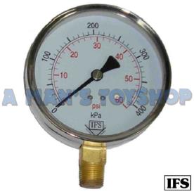 GAUGE 1600KPA 50MM FACE  B/ENTRY DRY