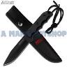 KNIFE HUNTER 203MM WITH SHEATH BLACK HDL