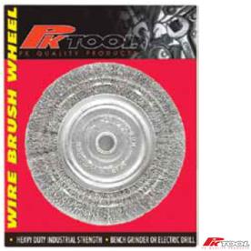 WIRE WHEEL 4" BRUSH FINE 1/4"