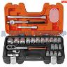 SOCKET SET 24 PIECE METRIC 1/4" 1/2" DR