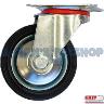 CASTOR RUBBER 125MM STEEL CORE SWIVEL
