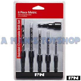 SCREW ADAPTOR DRILL SET 6 PCE 2 TO 6MM