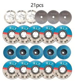 DISC KIT 75MM 21 PIECE CUT/SAND 10MMBORE