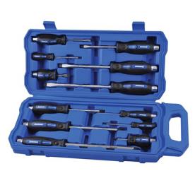 SCREWDRIVER SET 12 PCE TANG GO THROUGH