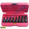 SOCKET SET IN HEX 10-19MM 8 PIECE 1/2 DR