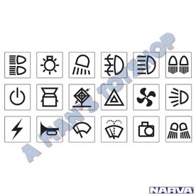 TRANSPORT STICKER SET 50 BLACK