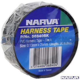 TAPE HARNESS PVC 25MM BLACK 20M