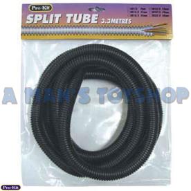 SPLIT TUBE BLACK 11MM X 3.3 METRES LONG