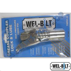 GREASE GUN COUPLER LOCK & LUBE 1/8 BSP