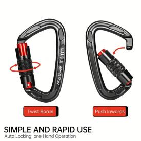 CARABINER CLIMBING CLIP AUTO LOCK 100MM