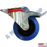 CASTOR ELASTIC RUBBER 200MM SWIVEL/BRAKE