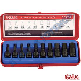 ALLEN KEY 3/8 DRIVE AF SOCKET SET 10PCE