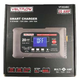 BATTERY SMART CHARGER 12/24V,20/10A