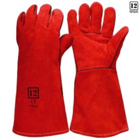 WELDING GLOVE 360MM FLAME RESISTANT RED