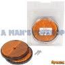 REFLECTOR AMBER 2 PIECE 85MM ROUND