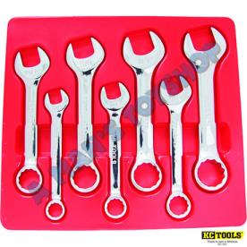 SPANNER SET AF 7 PIECE SHORT RING/OPEN