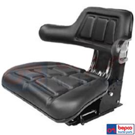 TRACTOR SEAT WRAP ROUND BACK BLACK