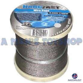 WIRE ROPE STAINLESS STEEL 3.2MM100 METRE