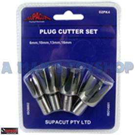 NLA* WOOD CUTTER PLUG SET 4 PCE 6-16MM T