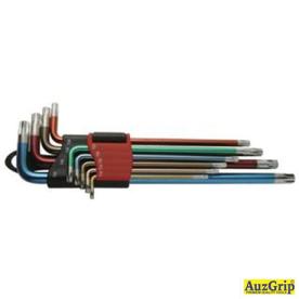 TORX SPLINE BIT SET 9 PCE LONG T10