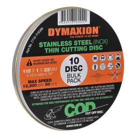 115MM S/S INOX THIN CUTTING DISC 10 PACK
