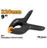 SPRING CLAMP 220MM, 9" PP+FIBREGLASS MIX