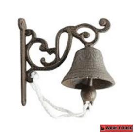 WORKSHOP DOORBELL CAST IRON ORNAMENTAL