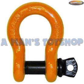 BOW SHACKLE GAL STD 19MM 4750KG YELLOW