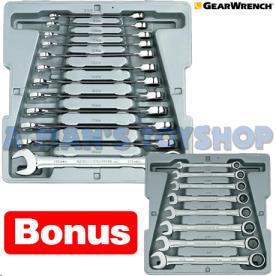 NLA* RATCHET RING/OP METRIC SAE SET 12 &