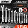 FLEXHEAD RATCHET SPANNER SET 10PC METRIC