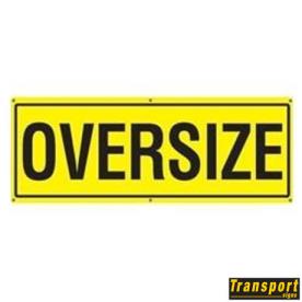 SIGN OVERSIZE SIZE 1200 X 450MM METAL