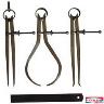 MEASURING SET 4 PCE CALIPERS & RULE