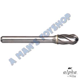 BURR 3/8 CYLINDRICAL BALL NOSE ALUMINIUM