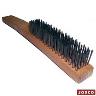 WIRE HAND BRUSH 5 ROW WOODEN STOCK