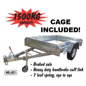 TRAILER 8X5 GAL ATM1500KG S/AXLE