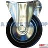 CASTOR RUBBER STEEL CORE 100MM FIXED 70K