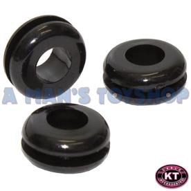 RUBBER GROMMET OPEN 10 X 6.4MM 4 PIECES