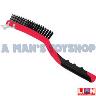 WIRE HAND BRUSH 19 ROW PLASTIC HANDLE