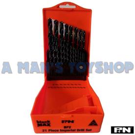 DRILL SET 1/16-3/8 BLACKMAX 21 PCS