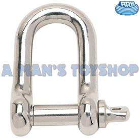 D SHACKLE 8MM STAINLESS