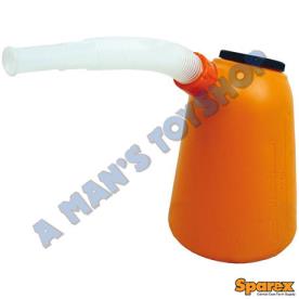 JUG 5 LITRE PLASTIC LID & FLEX SPOUT