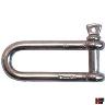 LONG D SHACKLE STAINLESS STEEL 6MM