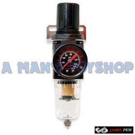 AIR REGULATOR MINI 1/4 F/MALE OUT 150PSI