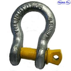 BOW SHACKLE 13MM  (1/2") 2 TON