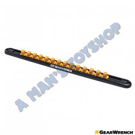 SOCKET RAIL 3/8 DRIVE MAGNETIC 14 CLIPS