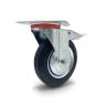 CASTOR RUBBER STEEL CORE 160MM SWIVEL/BR