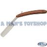 FOLDING RAZOR-RED WOOD HANDLE 140MM