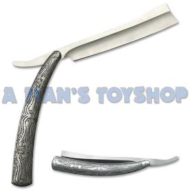 SHAVING RAZOR BLADE KNIFE SILVER 184MM